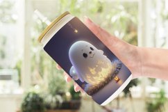 3D Cute Ghost Halloween Glass Can Wraps Product Image 2