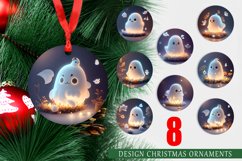 Christmas Ornaments 3D Cute Ghost Halloween Product Image 1