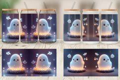 3D Cute Ghost Halloween Glass Can Wraps Product Image 6