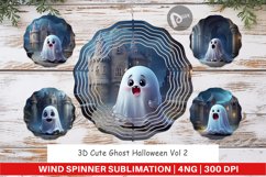 Wind Spinner 3D Cute Ghost Halloween Product Image 1