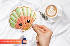 3D Cute Sea Shell Sticker, Nautical Wall Art, Seashell Craft Product Image 1