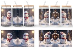 3D Cute Snowman Glass Can Wraps Product Image 5
