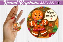 Keychain sublimation | Fabric applique | 3D Christmas Product Image 1