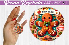 Keychain sublimation | Fabric applique | 3D Christmas Product Image 1