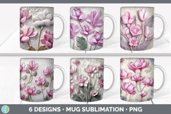 Bundle of six 3D Mug Wrap designs.