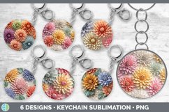 Bundle of six 3D Keychain designs.