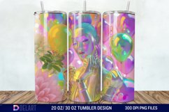 3D Daily Affirmations Self Love Tumbler Wrap Product Image 1