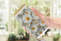 Glass Can Wraps 3D Daisy Flowers Product Image 2