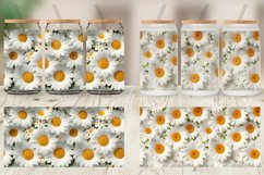Glass Can Wraps 3D Daisy Flowers Product Image 3