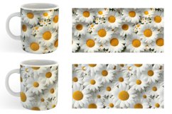 3D Daisy Flowers Mug sublimation design Product Image 3