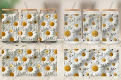 Glass Can Wraps 3D Daisy Flowers Product Image 4