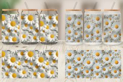 Glass Can Wraps 3D Daisy Flowers Product Image 5