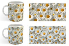 3D Daisy Flowers Mug sublimation design Product Image 5