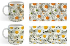 3D Daisy Flowers Mug sublimation design Product Image 6