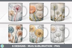 Bundle of six 3D Mug Wrap designs.