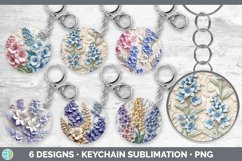 Bundle of six 3D Keychain designs.