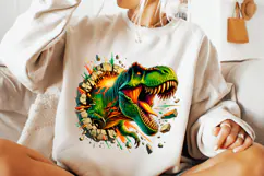 3D Dinosaur Png Sublimation, Kids Png, Dinosaur Hole,Toddler Product Image 3