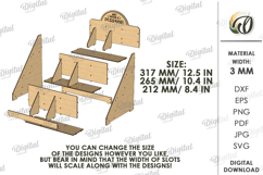 3D Display Stand Bundle Laser Cut . Wooden Stand SVG Product Image 2
