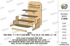 3D Display Stand Laser Cut . Wooden Stand SVG Product Image 2