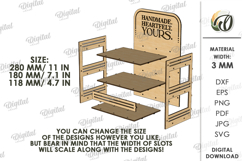 3D Display Stand Laser Cut . Wooden Stand SVG Product Image 2