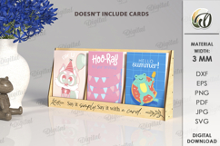 3D Display Stand Laser Cut . Wooden Stand SVG Product Image 1
