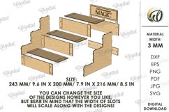 3D Display Stand Laser Cut . Wooden Stand SVG Product Image 2