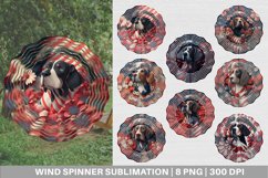 Wind Spinner 3D Dog | 4th of July Spinner Design Product Image 1