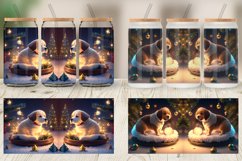 3D Dog Christmas Glass Can Wraps Product Image 5