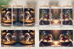 3D Dog Christmas Glass Can Wraps Product Image 6