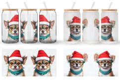 3D Dog Wearing Glasses Glass Can Wraps Product Image 4