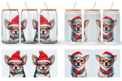 3D Dog Wearing Glasses Glass Can Wraps Product Image 6