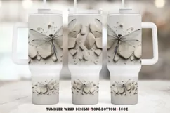 3D Dragonfly Wrap, 40 oz tumbler wrap,Dragonfly  Tumbler Wrap,  Png