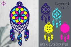 Multilayer dream catcher / 3D craft Product Image 1