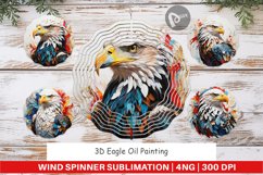 Wind Spinner 3D Eagle Painting Product Image 1