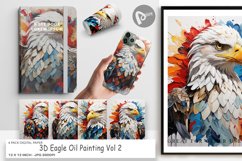 Digital Paper 3D Eagle Painting Product Image 1