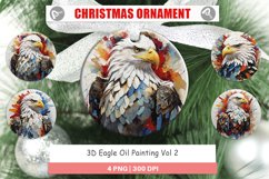 Christmas Ornaments 3D Eagle Painting Product Image 1
