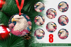 3D Eagle Pastel Color Christmas Ornaments Product Image 1