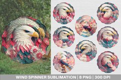 Wind Spinner 3D paper art eagle | 4th of July Product Image 1