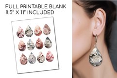 3D Earrings Bundle 3d Flowers Sublimation Teardrop Earrings