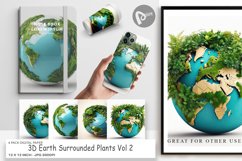 Digital Paper 3D Earth Surrounded Plants Product Image 1