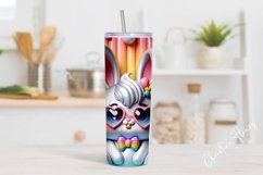 3D Spring Easter Bunny Tumbler Wrap PNG Product Image 2