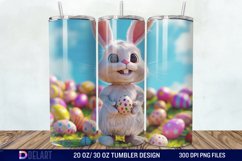 3D Easter Bunny Tumbler Wrap Product Image 1