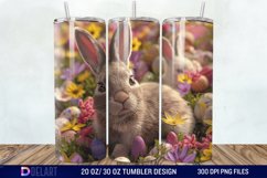 3D Easter Bunny Tumbler Wrap Product Image 1