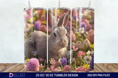 3D Easter Bunny Tumbler Wrap Product Image 1