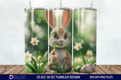 3D Easter Bunny Tumbler Wrap Product Image 1