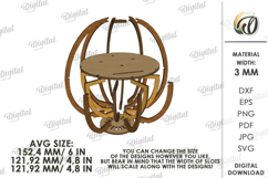 3D Easter Egg Laser Cut. Easter Stand Decor SVG Product Image 2