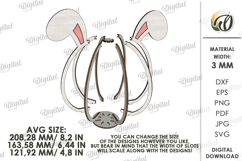 3D Easter Egg Laser Cut. Easter Stand Decor SVG Product Image 2