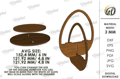 3D Easter Egg Laser Cut. Easter Stand Decor SVG Product Image 2