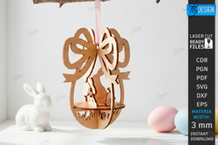 3D Easter Egg Ornaments Laser Bundle | Layered Easter Decor Product Image 5