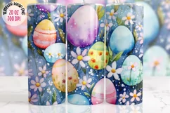 3d Easter Eggs Mug Wrap Sublimation Designs, 3d Mug, Easter Eggs Png